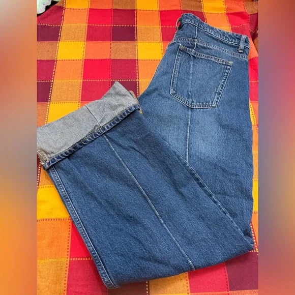 MNG wide legs high rise roll up Jeans - Picture 8 of 12